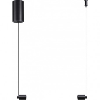 Корпус накладной NOVOTECH VITZ 359360 KONST NT24 000 с драйвером для подвесного горизонтального монтажа светильников 359343-359358 IP20 8-24W 170-265V черный